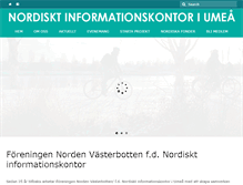 Tablet Screenshot of nordeninfo-umea.se
